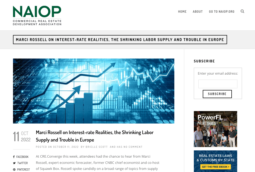 Marci Rossell on Interest-rate Realities, the Shrinking Labor Supply and Trouble in Europe